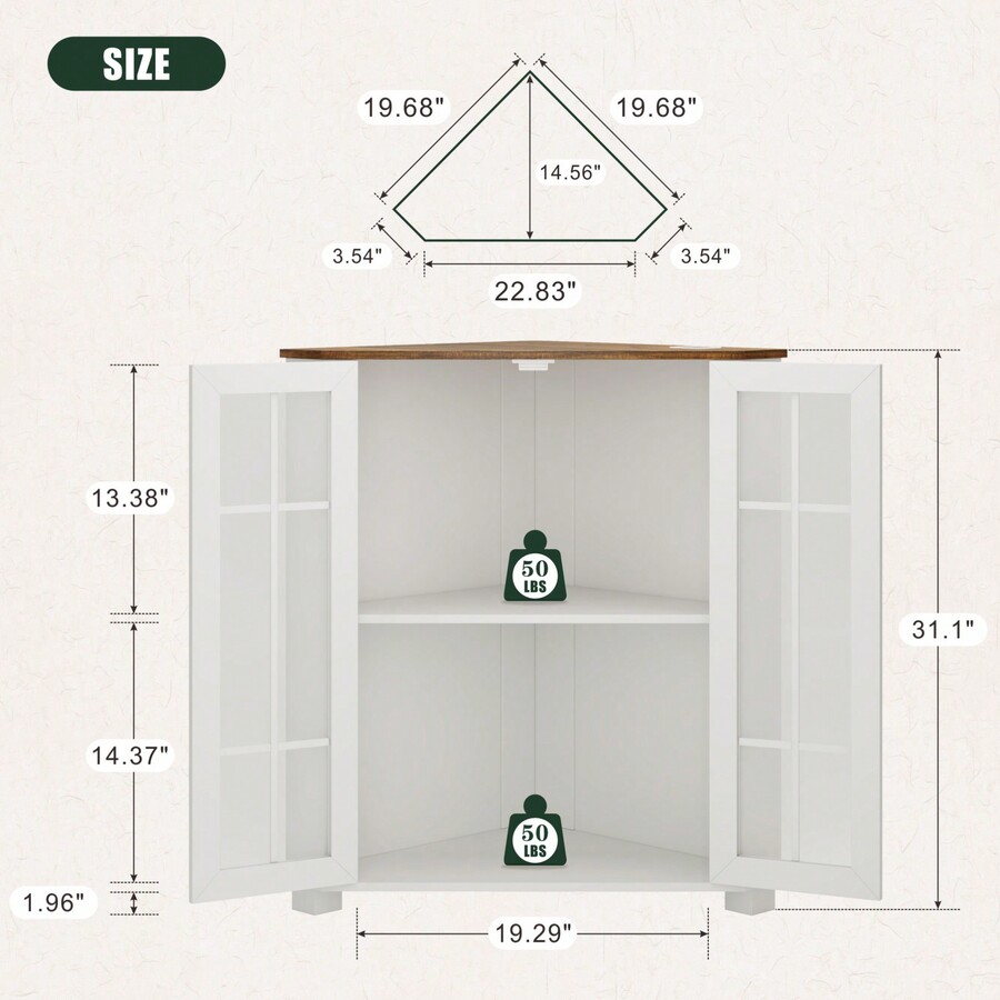 Bauernhaus-Schrank mit LED-Bel – Laundry Bewertung und Preis