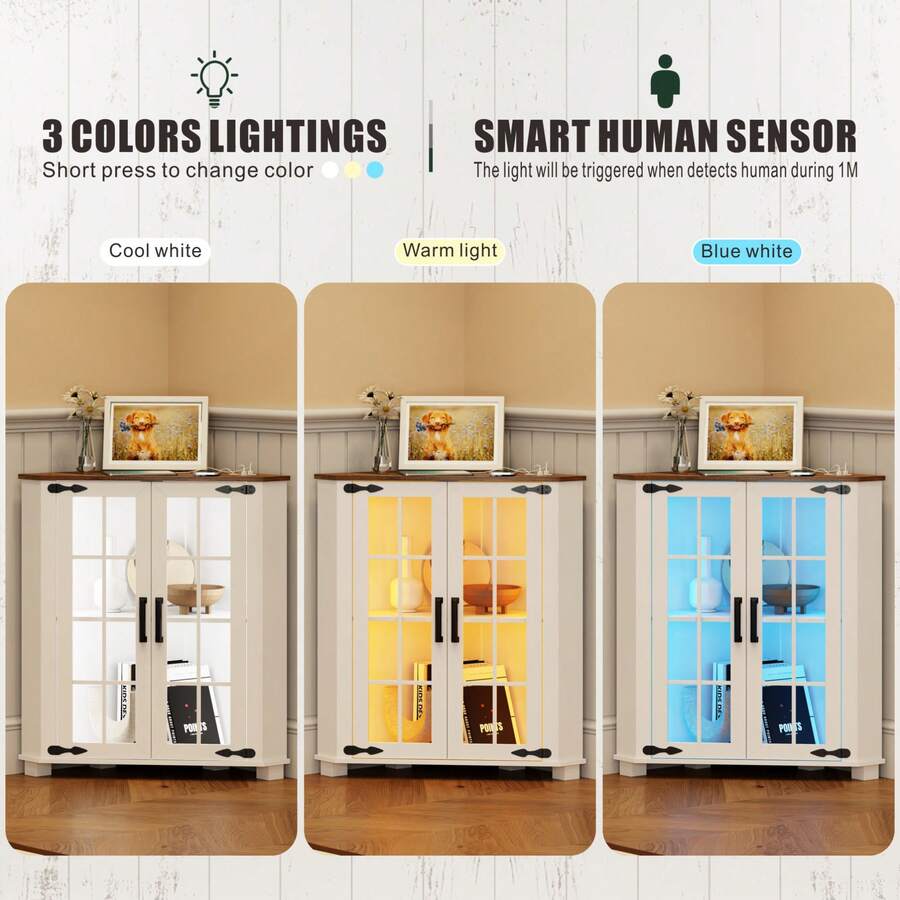 Bauernhaus-Schrank mit LED-Bel – Laundry Bewertung und Preis