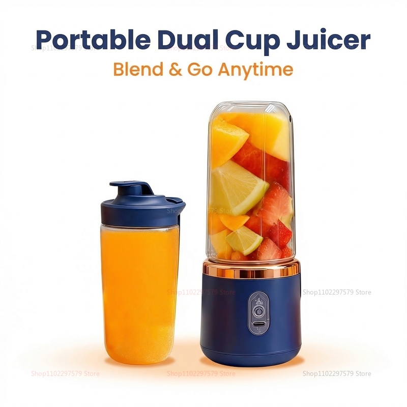 Tragbarer Entsafter-Becher mit – Portable Blender Usb Rechargeable Bewertung und Preis