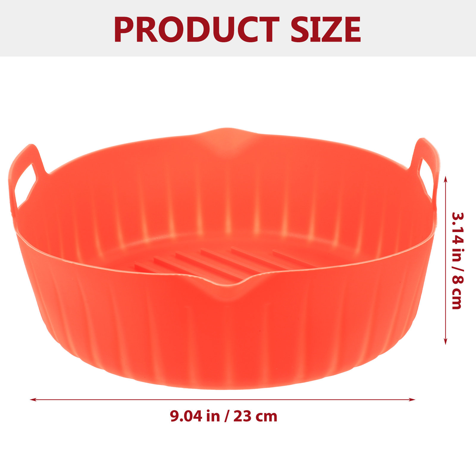 Runder Antihaft-Silikonbehälte – Air Fryer Silicone Pot Liner Bewertung und Preis
