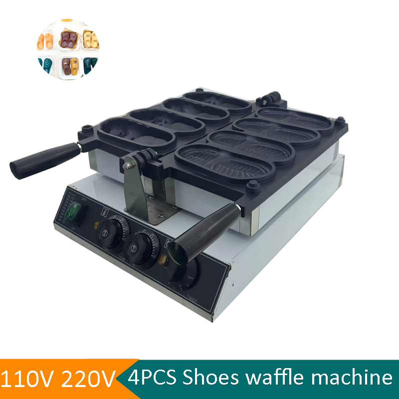 Kommerzielle Slipper-Form Waff – Mini Waffle Maker Machine Bewertung und Preis