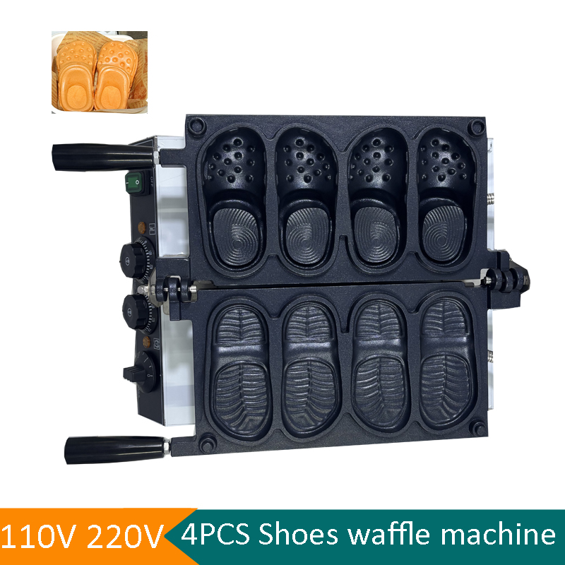 Kommerzielle Slipper-Form Waff – Mini Waffle Maker Machine Bewertung und Preis